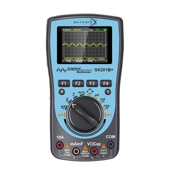 Osciloscopio Digital Inteligente SKYCENX SK201B+ 1 MHz con Pantalla a Color de 2,4 pulgadas