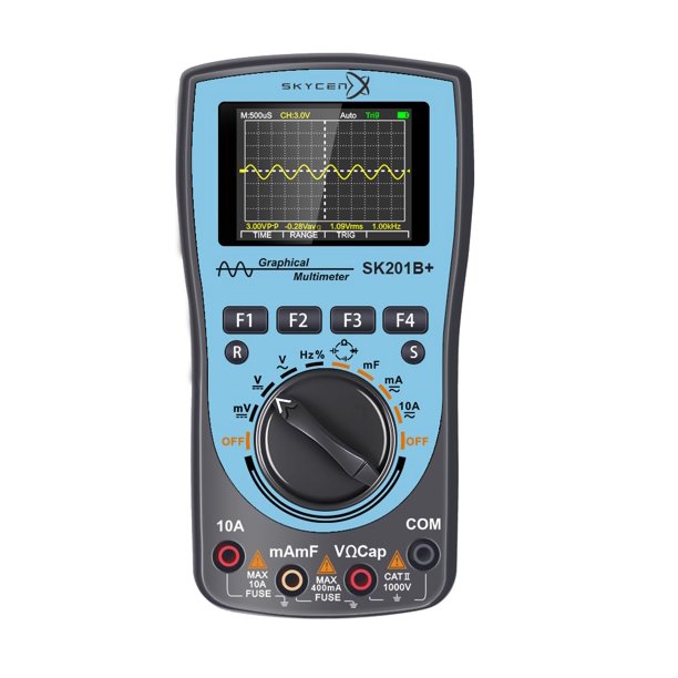 Osciloscopio Digital Inteligente SKYCENX SK201B+ 1 MHz con Pantalla a Color de 2,4 pulgadas