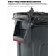 thumbnail image 3 of Bote de basura Rubbermaid Commercial Products BRUTE 75L azul, 3 of 8