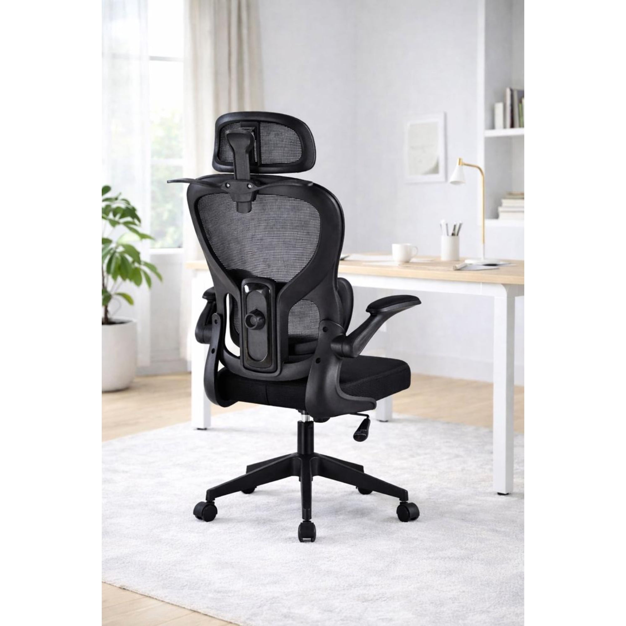 Cosas Casa - Silla Ergonomica De Oficina Para Escritorio Negra