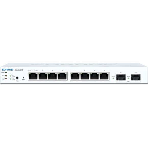 Conmutador Sophos CS101-8FP de 8 puertos Gigabit Ethernet PoE+