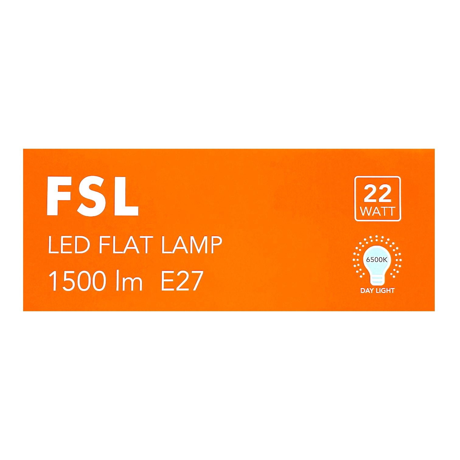 Ampolleta Led Flat 22w (180-265v) Rosca E27 Luz Fría (6500k) Fsl