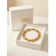 thumbnail image 1 of Pulsera Carré Mujer Eslabon Marinero Enchapado En Oro 18k Dorado 6.5 Cm 19 Cm, 1 of 3