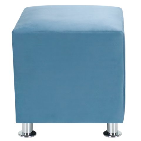 Bodevir - Pouf Cali 1C Felpa 12 Azul Petroleo