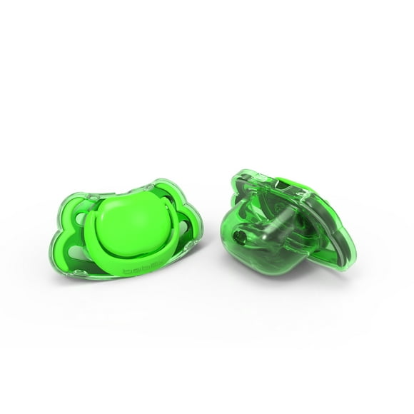 Set 2 Chupetes 3-6 Color Verde