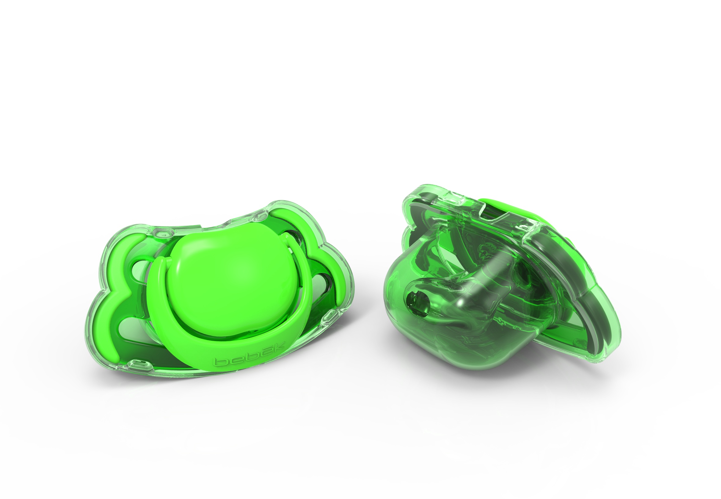 Bebek - Set 2 Chupetes 0-3 Color Verde