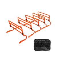 Magideal - Juego De 5 Vallas De Agilidad Para Entrenamiento De Velocidad Y Agilidad, Altura Ajustable Para Fútbol, Deportes Al Aire Libre Y Ejercicios De Pies. Naranja