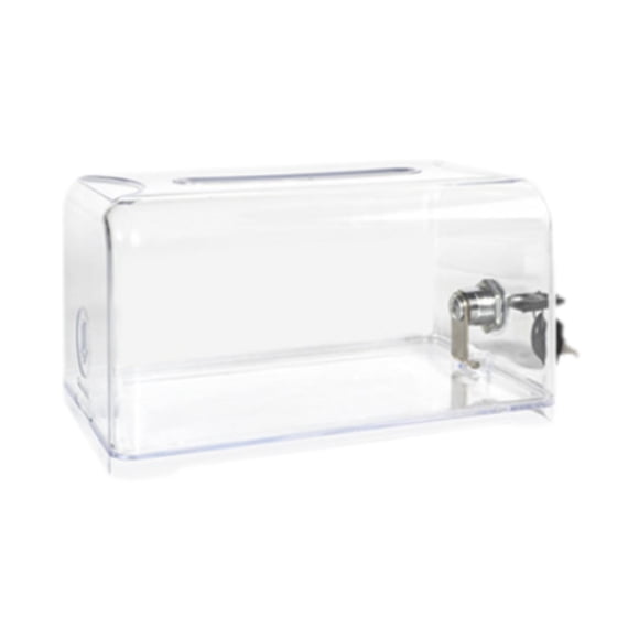 Bote De Propinas De Acrílico Transparente, Caja De Seguridad Para Rifa De Boletos De Rifa Benéfica Para El Hogar, Pequeño