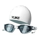 thumbnail image 1 of Gafas De Natación Gorro De Natación Resistente Al Agua Para Buceo Snorkel Deportes Acuáticos Azul Blanco, 1 of 3