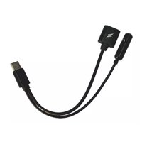 Tomasstore - Adaptador 2 En 1 Puerto Usb Tipo C- Hembra Usb C + Jack 3.5