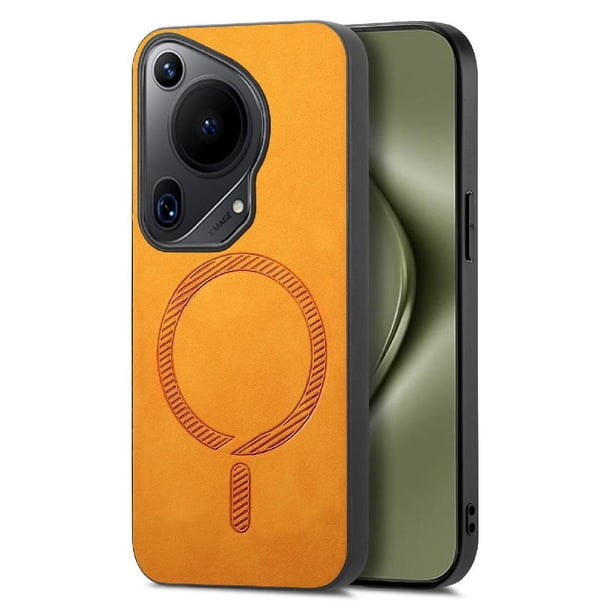 Magnetic Slim Case for Huawei Pura 70 Ultra with Camera Guard & Anti-Scratch Back Yellow
