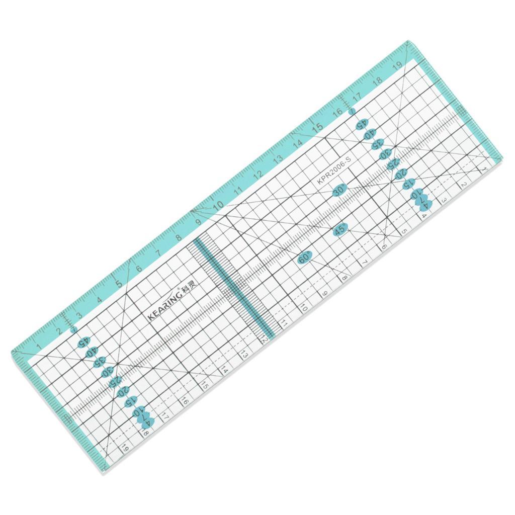 Bothyi - Regla Manual De Corte De Tela, Herramientas De Bricolaje Para Acolchar, Regla De Retazos Para El Hogar,