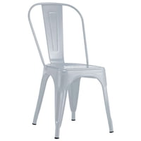 Novahus - Silla De Bar Metal Tolix Gris