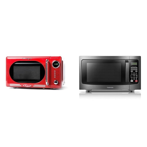 Horno Microondas Nostalgia Retro Compact 0.7 Cu. Ft. 700 W, Rojo