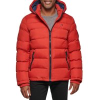 Chaqueta Tommy Hilfiger Para Hombre, Con Capucha, Acolchada, Color Naranja Xxl