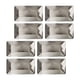 thumbnail image 4 of 8 platos desechables de papel de aluminio rectangulares, platos de papel para fiestas, utensilios para cafeterías, restaurantes, eventos, bodas y repo Plata, 4 of 5