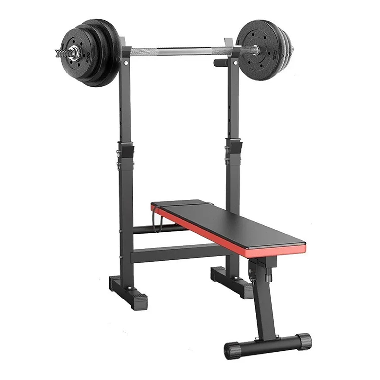 Sportime - Press Banca Abdominal Multiposicion + Atril Sentadillas Y Fondo
