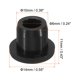 thumbnail image 2 of Uxcell Tapón de Agujero de Goma de Silicona Diámetro de 10mm Tapón Suave y Flexible para Agujero de 9-10mm Negro 12 Piezas, 2 of 5