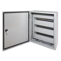 Lexo - Gabinete Tablero Metálico Eléctrico 500X400X200 1 Puerta Con Chasis Ip65