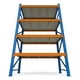 thumbnail image 2 of X2 Rack Metálico Industrial 4 Niveles 150x200x50 cm Azul/Naranja, 2 of 4