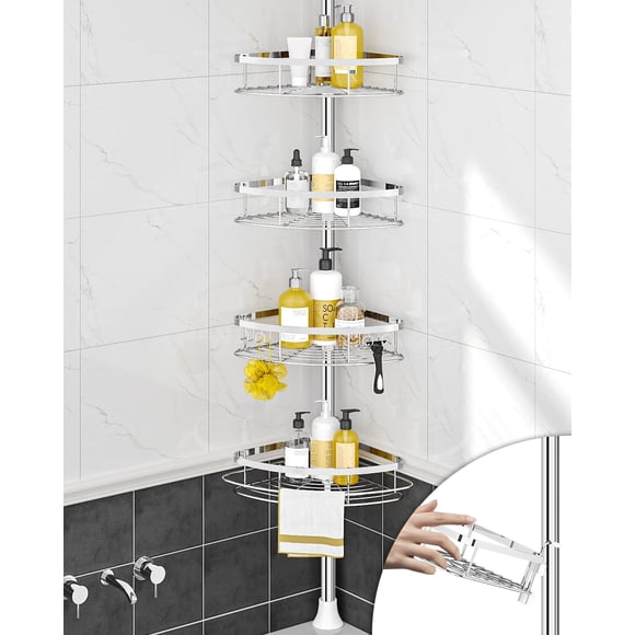 Organizador de esquina de ducha SEIRIONE de acero inoxidable 304
