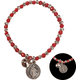 thumbnail image 2 of Pulsera San Benito cristales rojos protección, 2 of 3