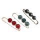 thumbnail image 1 of Diamantes De Imitación Espaciador Cuentas Pin Broche Clip Bufanda Sombrero Rojo Y Gris Verde, 1 of 4