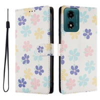 Foxdock Funda Tipo Cartera Para Motorola Moto G04/G24/E14 Con Soporte Y Correa – Diseño De Patrones Lindos