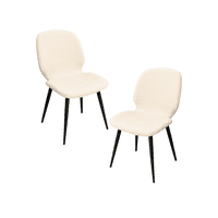 Habita2 Chile - Pack 2 Sillas De Comedor Con Tapiz Lino Gabriel - Beige