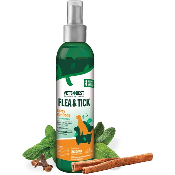 Spray Natural para Pulgas y Garrapatas Vet's Best a Base de Plantas 236 ml