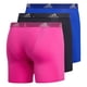 thumbnail image 3 of Calzoncillos bóxer adidas para hombre, paquete de 3 unidades, color fucsia/azul lúcido, talla pequeña, 3 of 3