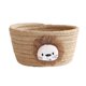 thumbnail image 1 of Cesta De Almacenamiento De Hilo De Algodón Tejido A Mano, Contenedor De Mesa, Organizador De Juguetes, Decoración, León Marrón, 1 of 5
