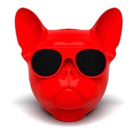 Puntostore - Parlante Bulldog Francés Bluetooth 10W Rojo - Ps