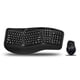 thumbnail image 1 of Teclado ergonómico inalámbrico de escritorio y ratón láser Adesso WKB-1500GB, 1 of 9
