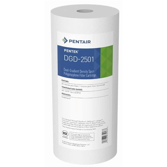 Filtro de agua Pentair Pentek DGD-2501 Big Blue 1 Micron