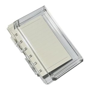 Magideal - Cuaderno De Diario De Páginas Sueltas, Cuaderno Acrílico, Hojas De Repuesto, Papelería Artesanal, 6 Agujeros Para Dibujo En Casa, Estudiantes, Escuela A7 Claro