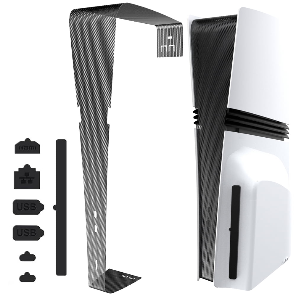 Genérico - Tapa Protectora Antipolvo Para Puertos De Consola De Juegos Ps5 Pro-negro