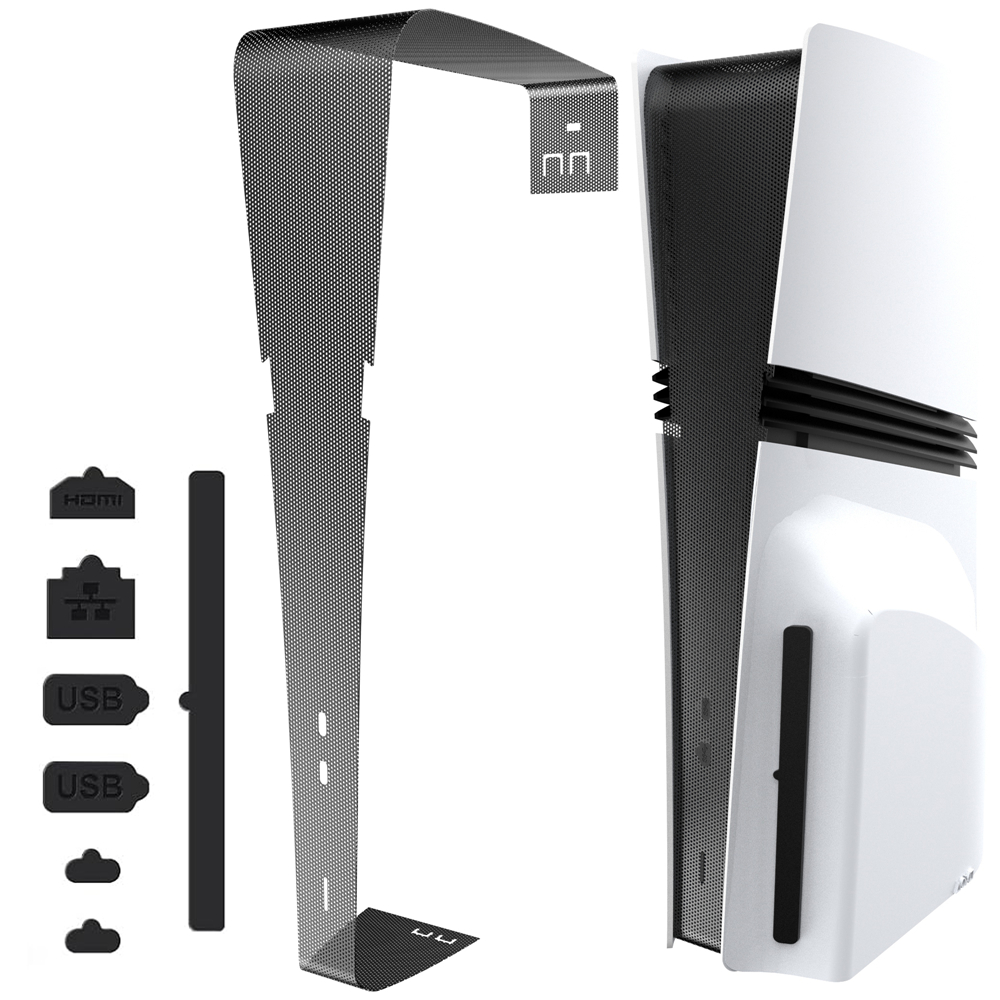 Genérico - Tapa Protectora Antipolvo Para Puertos De Consola De Juegos Ps5 Pro-Negro