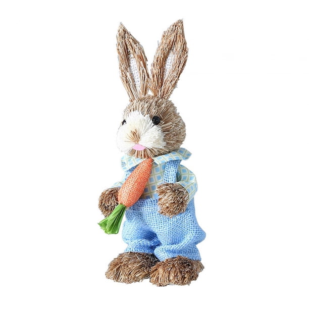 Conejo De Peluche De 18 Cm – Figurita Suave Para Decoración De Pascua – Relleno De Huevos Y Regalos Navideños