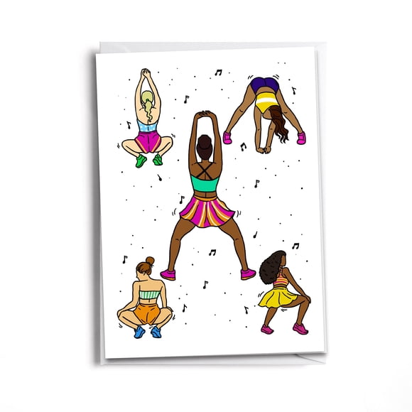 Tarjeta De Cumpleaños Inspirada En Shake It And Twerk Dancing
