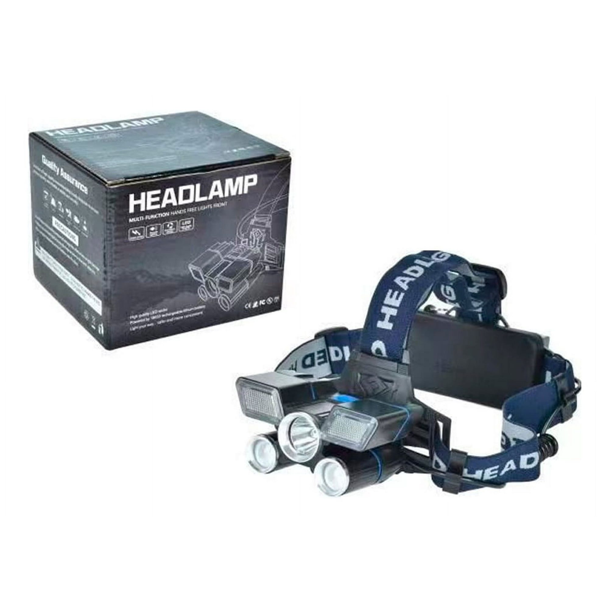 Disparo - Linterna Foco Minero Recargable Usb Para Camping Minero