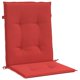 thumbnail image 1 of Juego de 6 cojines para sillas VidaXL Garden Lowback, resistentes al agua, de color rojo, 1 of 5
