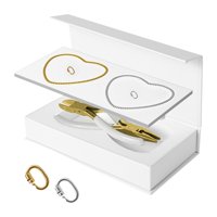 Magideal - Kit De Pulseras Permanentes De 2 Piezas Pulsera De Bricolaje De Bricolaje Está Encerrado Con Alicates De Joyas De Pulseras Para Parejas Para El Día De 1 Plata 1 Oro