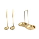 thumbnail image 4 of Soporte Para Cucharones De Sopa Y 2 Cucharas Soporte Doble Para Cucharones De Oro, 4 of 5