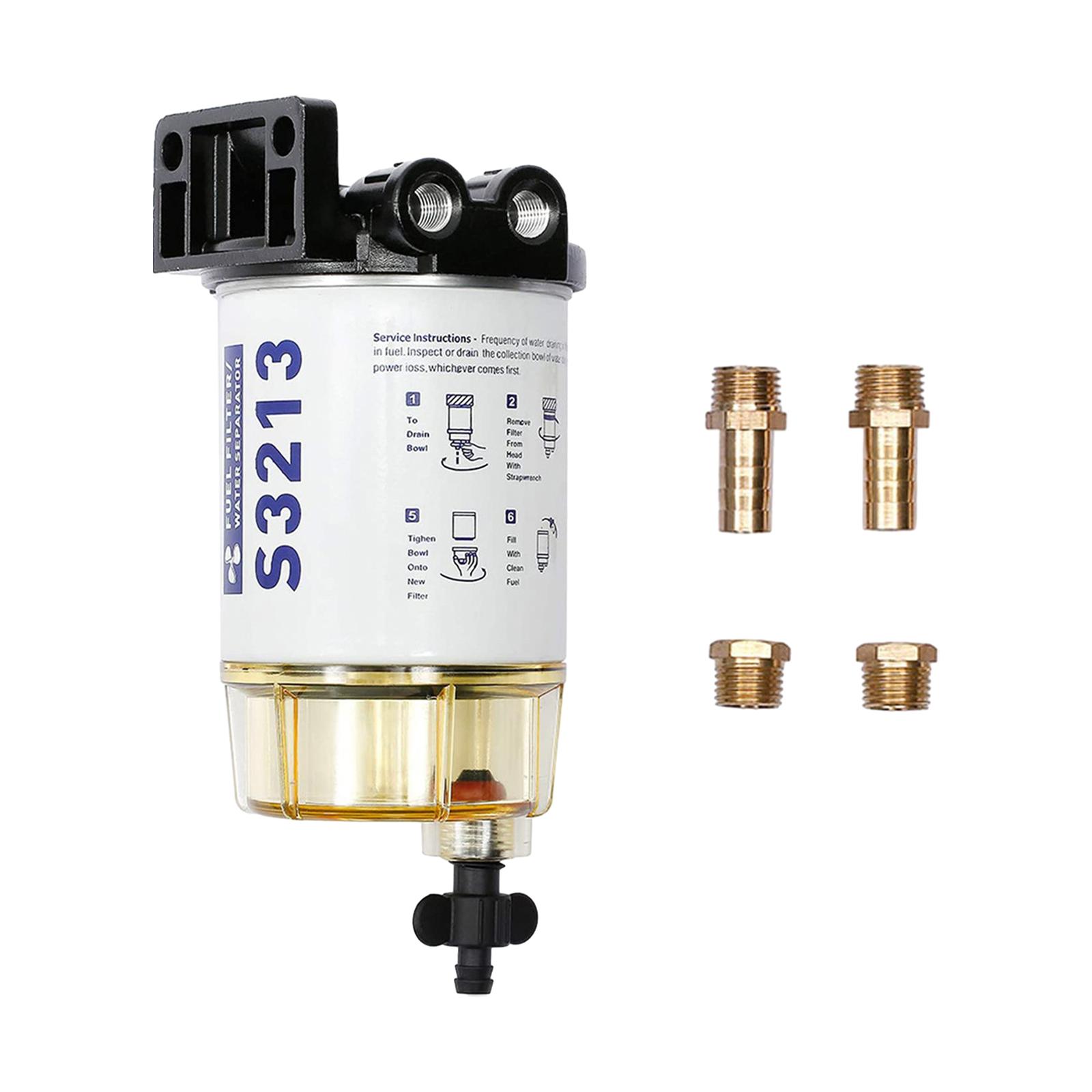 Magideal - Juego De Filtros De Combustible Para Barcos, Repuesto De Conjunto De Piezas, Separador De Agua Y Combustible, Conjunto Marino