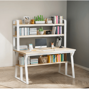 A22 - Escritorio Moderno Con Repisas 147X120X60X72