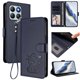 thumbnail image 2 of Honor X8B 4G Funda Billetera con Estampado de Gato, Azul, 2 of 6
