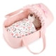 thumbnail image 1 of Cuna para muñeca GAGAKU con dosel rosa, para muñecas de 9 a 12 pulgadas, 1 of 6