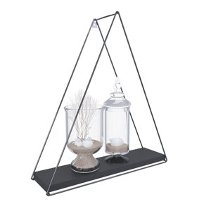 Vekka Home - Repisa Triangular Total Black 37X10X40Cm