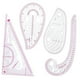 thumbnail image 3 of Kit De Regla Curva Francesa, Herramientas De Costura A Medida Para Diseñadores, 4 Uds., 3 of 3